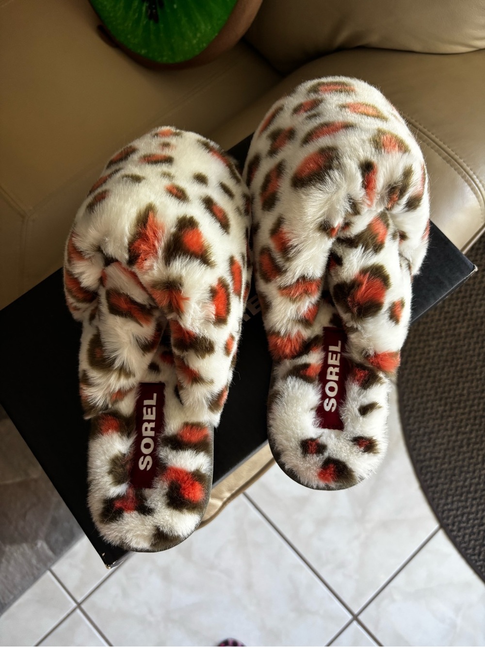 Sorel Women's Slippers in Sea Salt and Stone Green